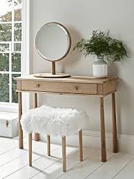Drawer mirrored dressing table looks fantastic paired up with mirror and stool. Bergen Oak Dressing Table Natural Dressing Table With Stool Dressing Table Design Dressing Table Mirror