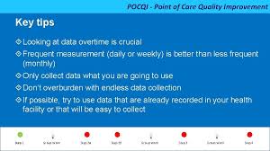 Clinical point of care is the point in time when clinicians deliver healthcare products and services to patients at the time of care. Pocqi Point Of Care Quality Improvement Steps In