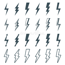 Lightning Bolt Set Lightning Bolt Icons Set Thunderbolt Silhouette Sign Outli Affiliate Thunderbolt Lightening Bolt Tattoo Lightning Tattoo Bolt Tattoo