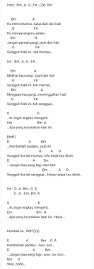 Free mencoba untuk setia adista full lyric lagu mp3. Chord Gitar Adista Saranghae Chord Walls