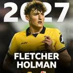 Swindon Town have announced the permanent signing of Fletcher Holman from  Wolves ✍️ The forward joins the Robins