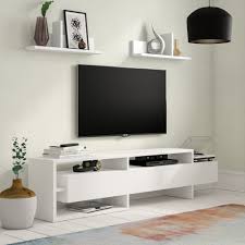 Perabot kabinet untuk ruang tamu 80 berdiri putih kabinet di ruang tamu living room low floor cabinet rak buku 6 7ft top tempered gl hall cabinet jual jasa kabinet tv set ruang tamu. Kabinet Tv Minimalis Modern Warna Putih Kayu Jepara Sobat Furniture