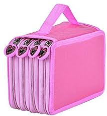 nuolux schuleretui schulmappchen federmappe fur buntstifte bleistifte 72 slots 4 fach amazon de burobedarf schreibwaren buntstifte federmappchen mappchen