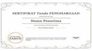 We did not find results for: Contoh Sertifikat Penghargaan Dan Seminar Digikoran
