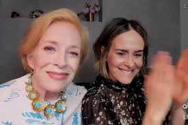 Holland won an emmy in 1999 for her work in the practice (1997). Sarah Paulson Sits In On Her Partner Holland Taylor S Emmys 2020 Award