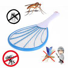 3 Layers Net Dry Cell Hand Racket Rechargeable Led Electric Swatter Electric Insect Pest Wasp Fly Mosquito Swatter Pest Control Insect Pest Electric Bug Mosquito