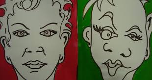 Once upon an Art Room: Distorted Portraits