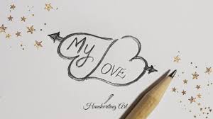 How To Draw Heart With Love Double Love Heart Tatoo Simple Heart Ta In 2020 Heart Drawing Love Heart Tattoo Simple Heart Tattoos