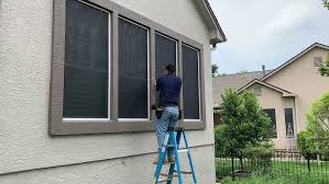 Aluminum screens provide excellent visibility, but are subject to damage. Home Depot Debbie Make Your Own Sun Screens Youtube