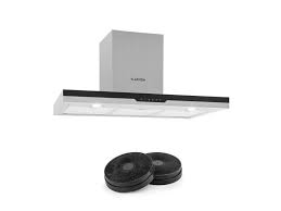 Klarstein Finessa Hotte Aspirante 90cm 2 Filtres Recyclage D Air 635 M H Classe A Gris Set Finessa Filter Vente De Klarstein Conforama