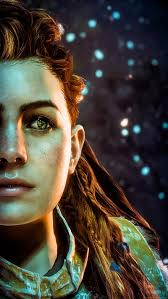Banuk, aloy, horizon zero dawn, night, playstation, ps4, snow, winter, HD  phone wallpaper