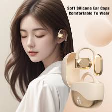 Amazon.com: Open Ear Out of Ear Headphones Outside Ear Wireless Ows Hanging  Earphones 5.4 Bluetooth Earless Headphones Bone Air Conduction Earbuds ...