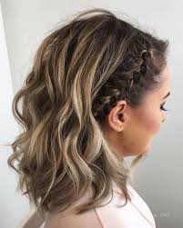 Besides, it can be a great savior for your bad hair days and when you want a quick and luscious hairstyle. Picture Of Wavy Medium Length Hair With A Side Braid Is A Trendy Idea With A Slight Boho Feel