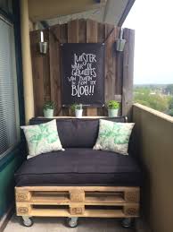 Palletbank Voor Het Balkon Balcontact Bench Pallet Furniture Outdoor Small Balcony Decor Porch Furniture