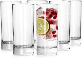 Buy Luxu Collins Glassesset Of 6 8 Oz Premium Highball Glasses Lead Free Drinking Glasses With Heavy Base Clear Crystal Tall Glass Cups For Water Juice Wine Beer Beverages Cocktails And Mixed Drinks Online In Hungary B08nygmhss