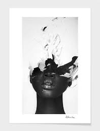 Black And White African American Art Explosion Art Print By Antonio Mora Numbered Edition From 24 9 Curioos Black Art Painting African American Artwork Black And White Painting