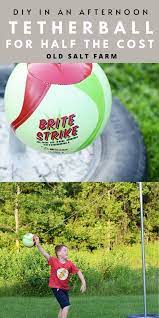 Make Your Own Diy Tetherball Set For Half The Cost Outdoorfun Outdoorspaces Outdoorgames Familygames Family Tetherball Tetherball Set Summer Fun For Kids
