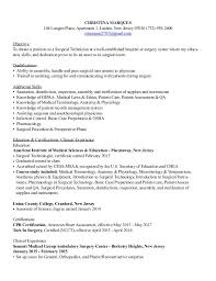 Updated Surgical Technologist Resume