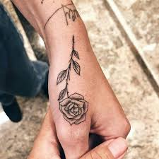 Black Rose Tattoo On The Thumb Rose Tattoos For Men Hand Tattoos Thumb Tattoos