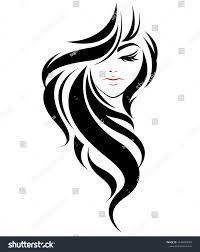 Illustration Women Long Hair Style Icon Stock Vector Royalty Free 1144697060 Hair Illustration Long Hair Women Female Face Drawing