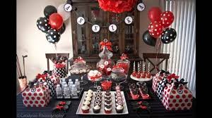 To save money, everything from the caramel apples to the rice krispie treat mickey heads was homemade. Mickey Mouse Theme Birthday Decoration Ideas Novocom Top