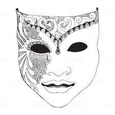 Pin Van Nathaliebarbuto Op Canvas Sketches Venetiaans Masker Masker Tekenen