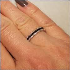 Black Diamond Rings Opinions Pics Weddingbee Black Diamond Ring Black Diamond Wedding Bands Black Wedding Rings