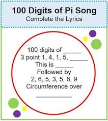 Pi Day 100 Digits Of Pi Song Activity By Try Angle Math Tpt 100 Digits Of Pi Pi Song Angles Math