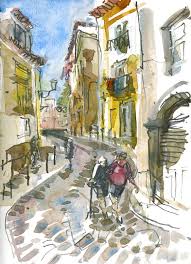 Lisbon In A Day Urban Sketching Landscape Sketch Architecture Sketch