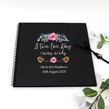 Book spiral spiral book bound book spiral bound bound book cover folder symbol education books patterns decoration page element 3d book cover blank icon background paper object modern contemporary illustration and painting learning open artistic cover colorful styles decorative hardcover. Printed Personalised Guest Book Spiral Black Wedding Signing Book Photo Album