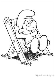 Free coloring book sheet nd pages, coloring and education for kids. Coloring The Smurfs Page A Smurf Sleeping