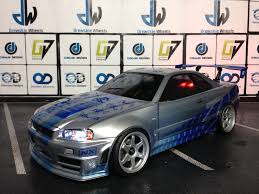 Brian uses the lancer evolution in an audition race to gain verone's trust by deliver a package for him. Tamiya 190mm Nissan Skyline R34 Paul Walker Edition Oak Man Designs