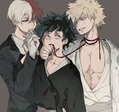 Todoroki Midoriya And Katsuki Todoroki Midoriya Katsuki Myheroacademia Anime Hero My Hero Boku No Hero Academia