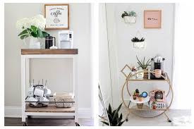 The most of ideas contain a tutorial. 5 Ideas For Cool Coffee Bar Carts For Your Home Whatever Your Style