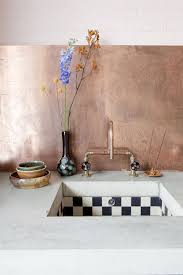 Black And Copper Kitchen Design Copper Kitchen Taps Splashback In 2020 Black And White Tiles Kitchen Taps Splashback