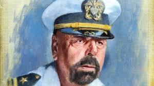 Portrait Painting of David Lyman in U.S Navy Uniform #1 with Interview