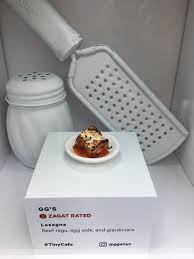 zagat's tiny cafe made tiny versions of