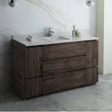 Available in a plethora of designs and stylish finishes, bathroom mats can also be used to enhance the overall look of a space and help coordinate your room with other features. Formosa 48 54 Or 60 Wide Floor Standing Modern Bathroom Vanity Set W Mirror By Fresca Kitchensource Com