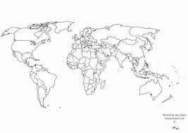 World Map With Countries Coloring Page Best Of 15 Legible Map The World Empty World Map Printable World Map Outline World Map Coloring Page