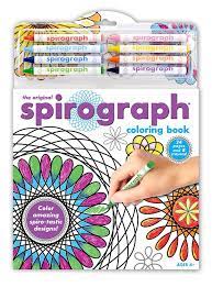 Colorful crayons offer plenty of room for creativity. Spirograph Coloring Book 819441010109