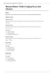 Check spelling or type a new query. Pdf Rumus Rumus Fisika Lengkap Gaya Dan Tekanan 1 Rumus Rumus Fisika Lengkap Gaya Dan Tekanan Asep Sholahuddin Academia Edu