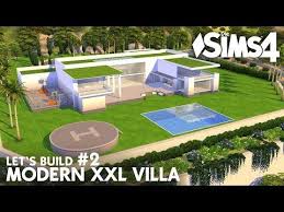 Die Sims 4 Modern Xxl Villa 2 Haus Bauen Fur Eine Grosse Familie Deutsch Youtube Sims 4 Hauser Bauen Villa Sims 4
