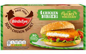 Frozen hamburger patties are often an economical and convenient choice for meals on the grill. 4 Chicken Burgers Frozen Chicken Range Birds Eye