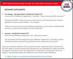 I talk to a large number of prospects at one time. 100 Scripts Tips Ch 9 Do You Cross Sell Final Expense If You Sell Medigap Or Cross Sell Medigap M Insurance Sales How To Start Conversations Ebook