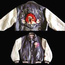 Avirex Leather Jacket 90s Vintage Avirex Indian American