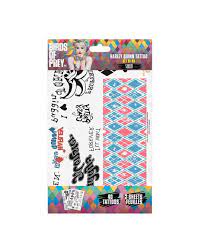 See more ideas about harley quinn tattoo, harley tattoos, harly quinn tattoo. Birds Of Prey Harley Quinn Tattoo Set 40 Stuck Horror Shop Com