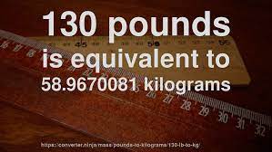 Now let's take and example of how to convert pounds into kilograms. 130 Lb To Kg How Much Is 130 Pounds In Kilograms Convert