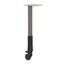 Replacementtablelegs Com Adjustable Table Leg With Caster 25 3 4 29 1 4 Height Http Www Replacementtablel Adjustable Table Table Legs Adjustable Legs