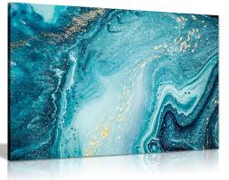 Maybe you would like to learn more about one of these? Panther Print Canvas Wall Art Framed Prints For Walls Of Bedroom Living Room Teal Accessories For Home Blue Teal Gold Marble Print For Special Occasions 36x24 Inch Buy Online In Turkey
