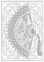 Creative Haven Vintage Hand Fans Coloring Book Dover Publications Coloring Pages Coloring Books Mandala Coloring Pages